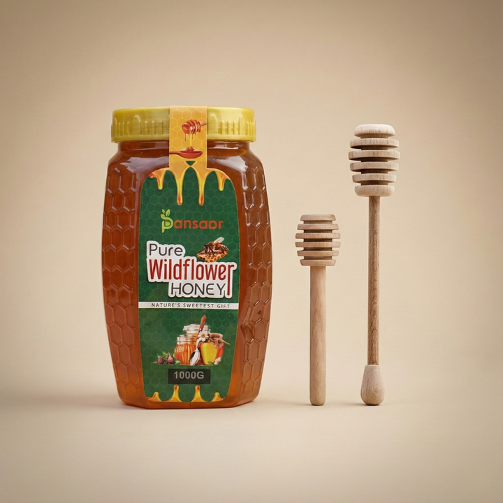 Wooden Honey Dipper – Natural Beechwood | Small & Large