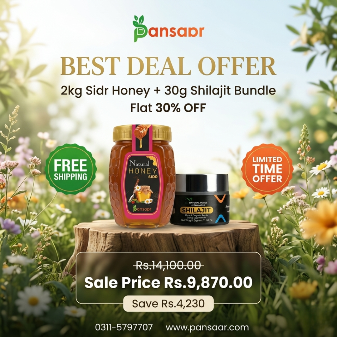 Best Deal 2kg Sidr Honey + 20g Shilajit Bundle (Flat 30% OFF)