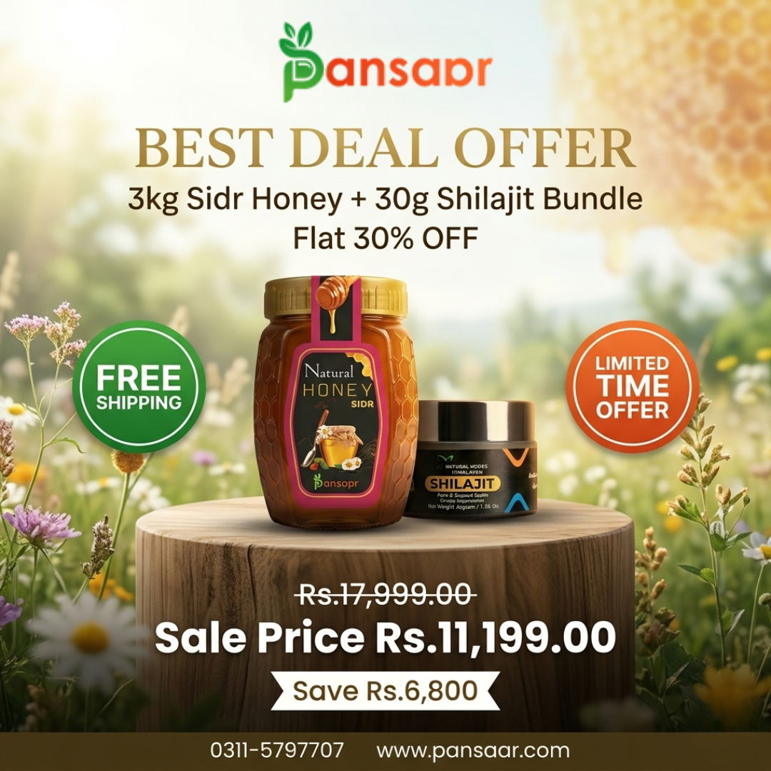 Best Deal 3kg Sidr Honey + 10g Shilajit Bundle (Flat 30% OFF)