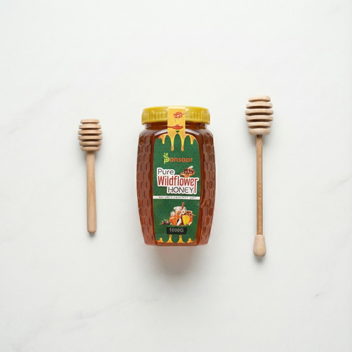 Wooden Honey Dipper – Natural Beechwood | Small & Large