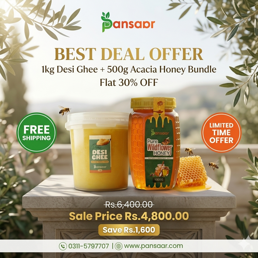 1kg Desi Ghee + 500g Acacia Honey Bundle