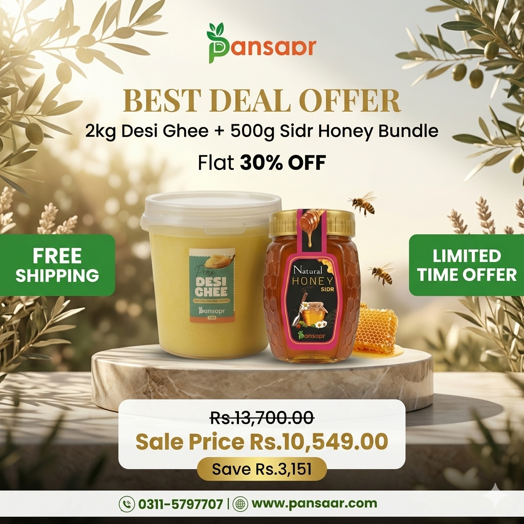 2kg Desi Ghee + 500g Sidr Honey Bundle