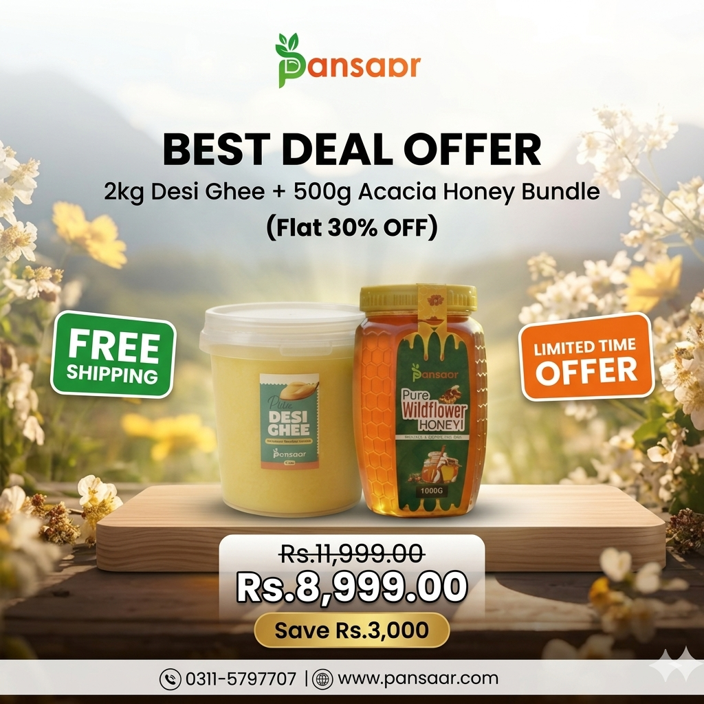 2kg Desi Ghee + 500g Acacia Honey Bundle