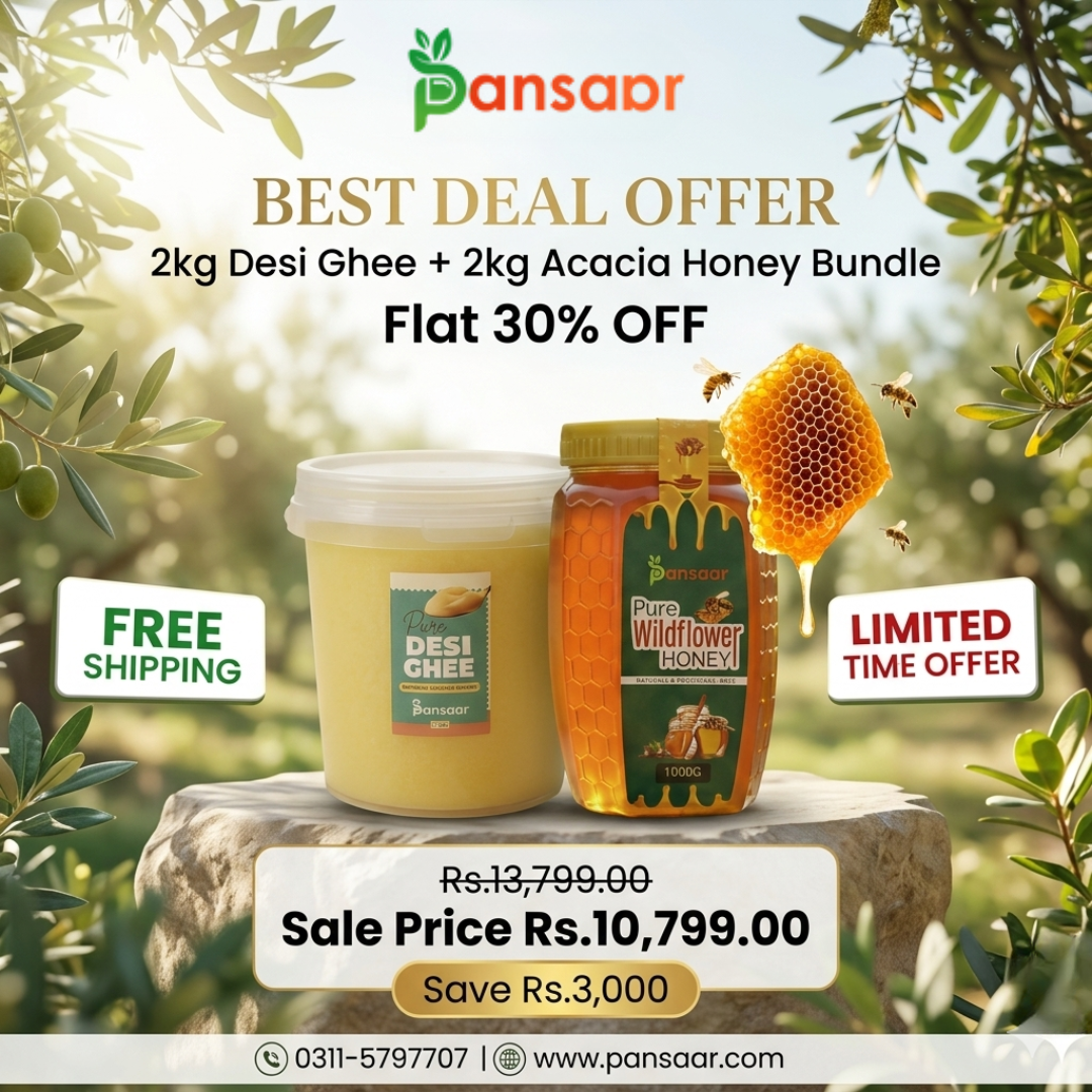 2kg Honey + 2kg Desi Ghee Bundle