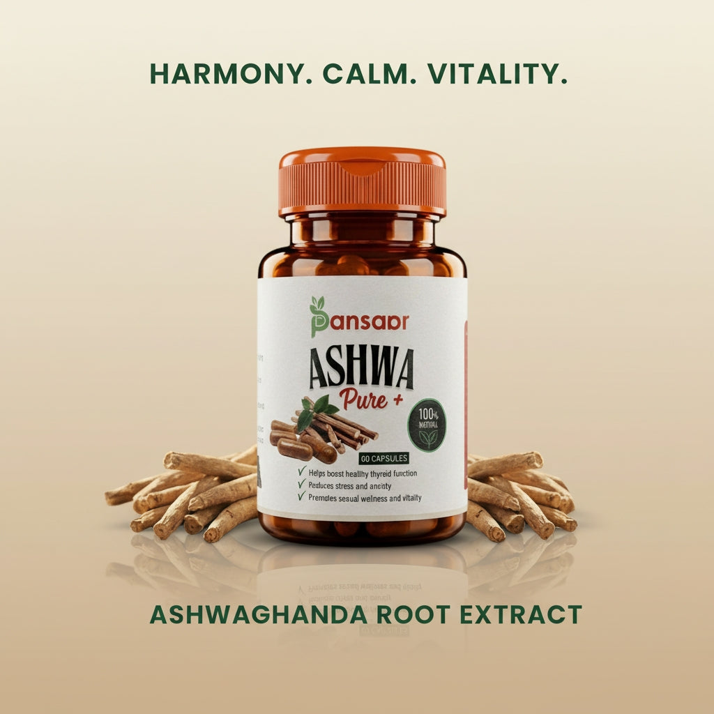 Ashwa Pure+ Ashwagandha Capsules  | 60 Capsules