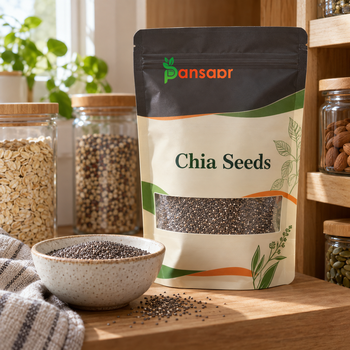 Pansaar Chia Seeds premium packaging