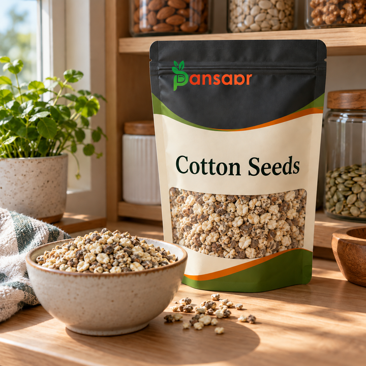 Cotton Seeds  (Maghaz Panpa Dana)  مغزپنپہ دانہ in Pansaar zipper pouch