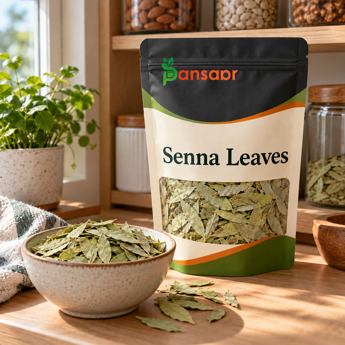Senna Leaves (سنا مکی) in Pansaar zipper pouch