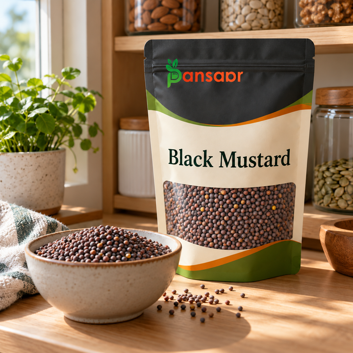 Black Mustard in Pansaar zipper pouch