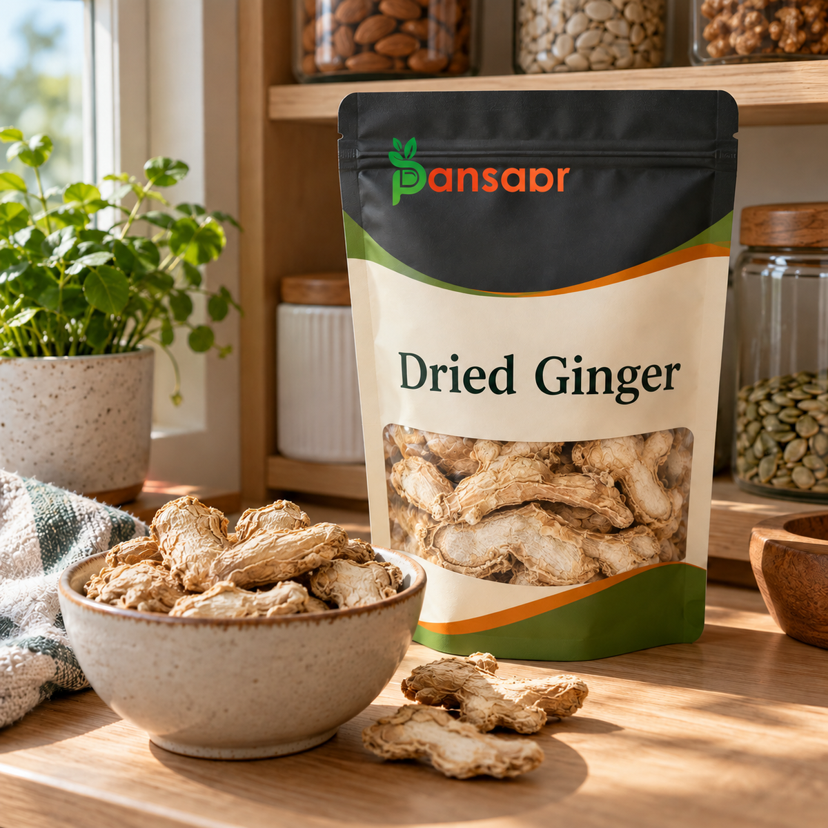 Dried Ginger in Pansaar pouch