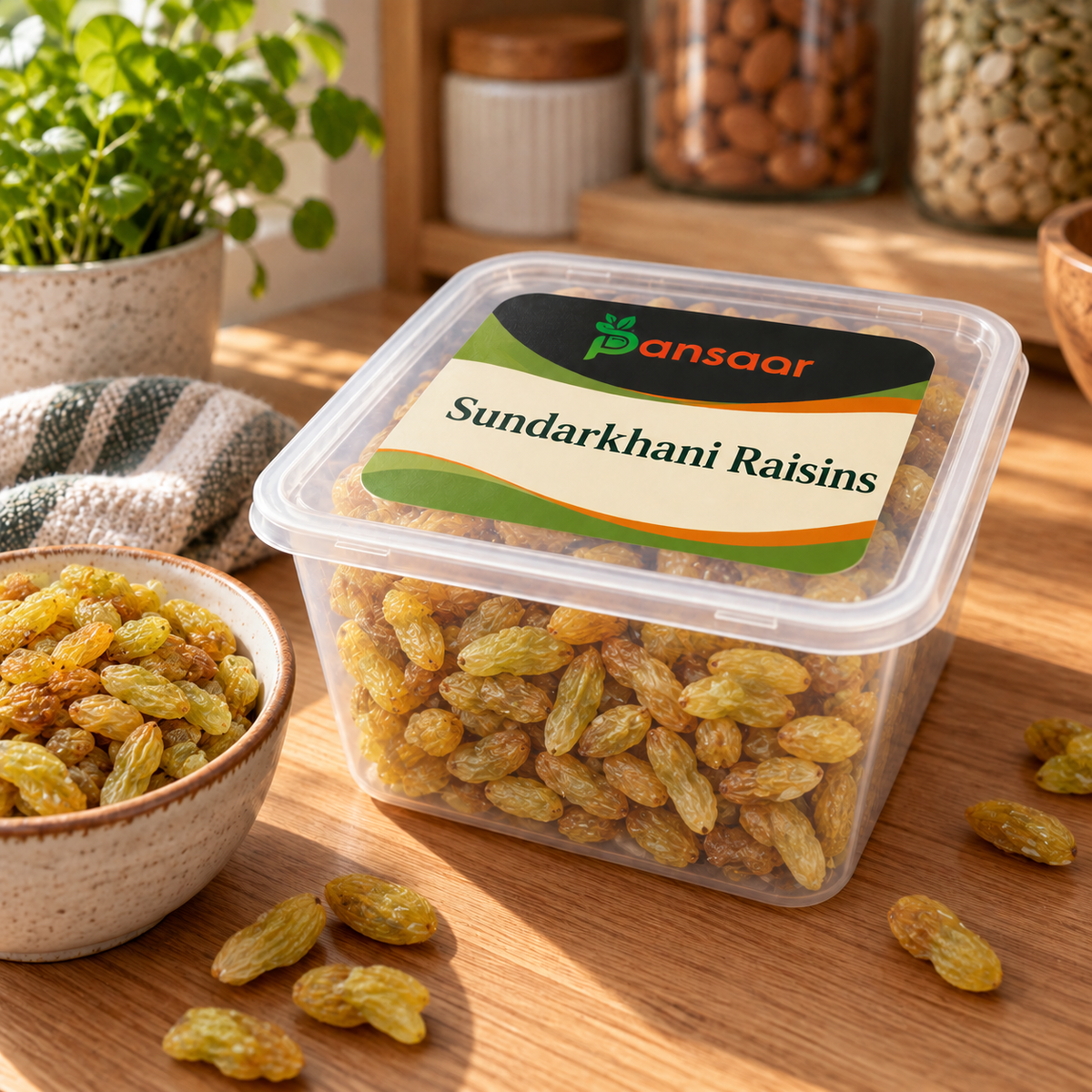 Sundarkhani Raisins in Pansaar box