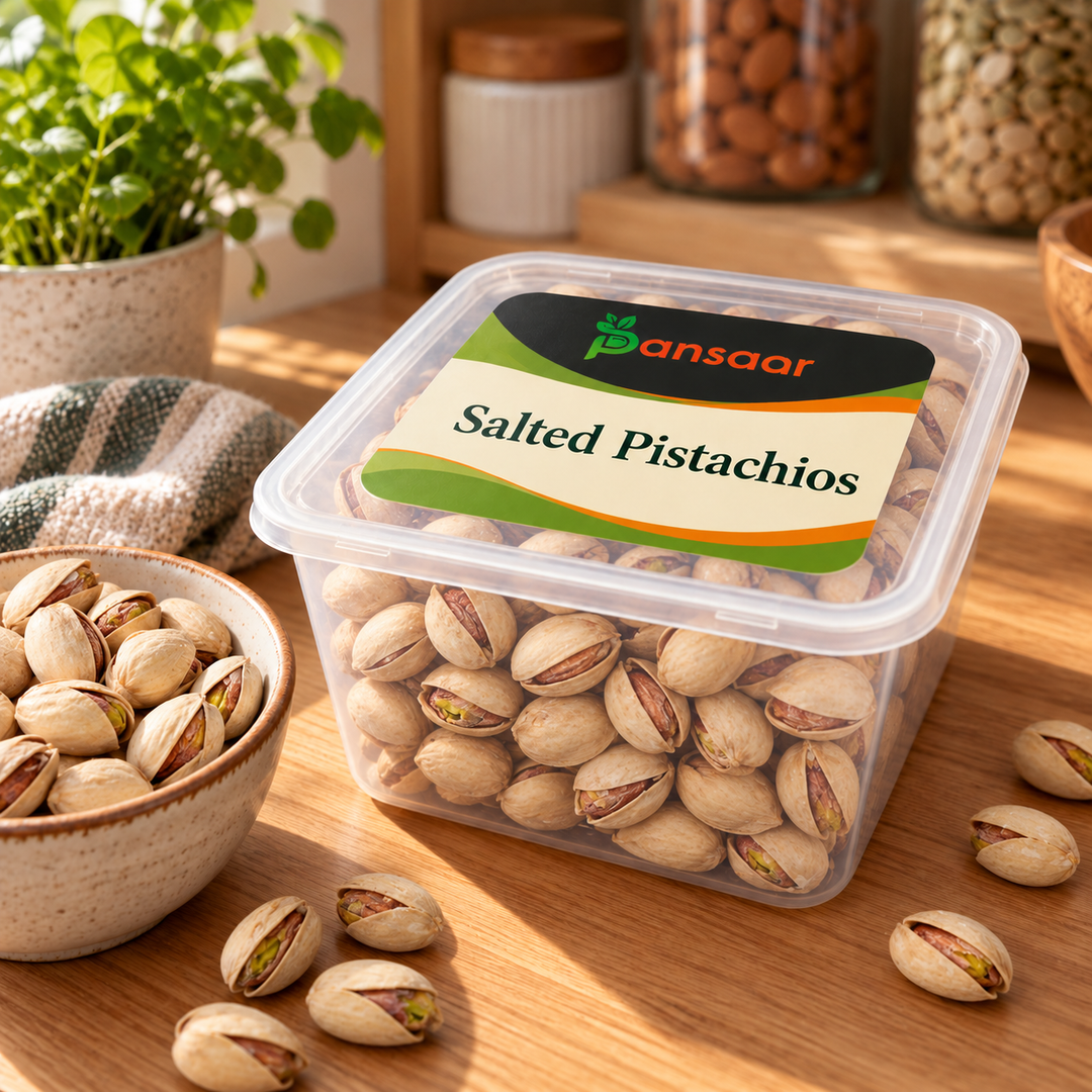 Salted Pistachios in Pansaar box