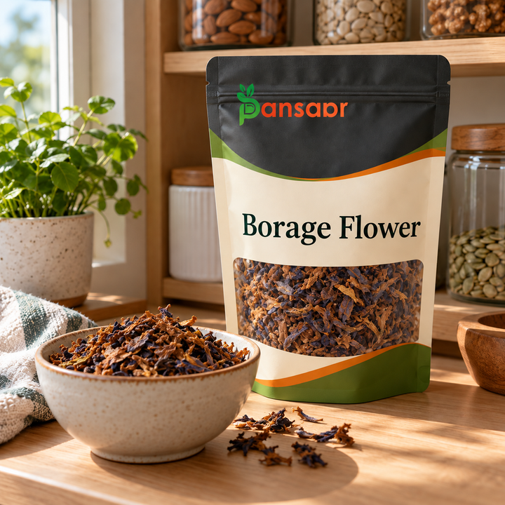 Borage Flower (Gul-e-Gaozaban) گل گاؤ زبان in Pansaar zipper pouch