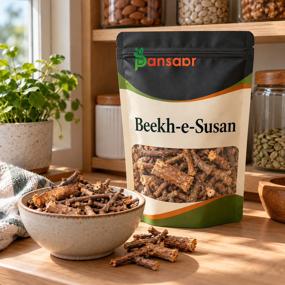 Blackeyed Susan Roots (Beekh-e-Susan) بیخ سوسن in Pansaar zipper pouch