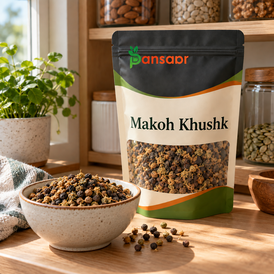 Black Nightshade (Makoh Khushk) مکوہ خشک in Pansaar zipper pouch
