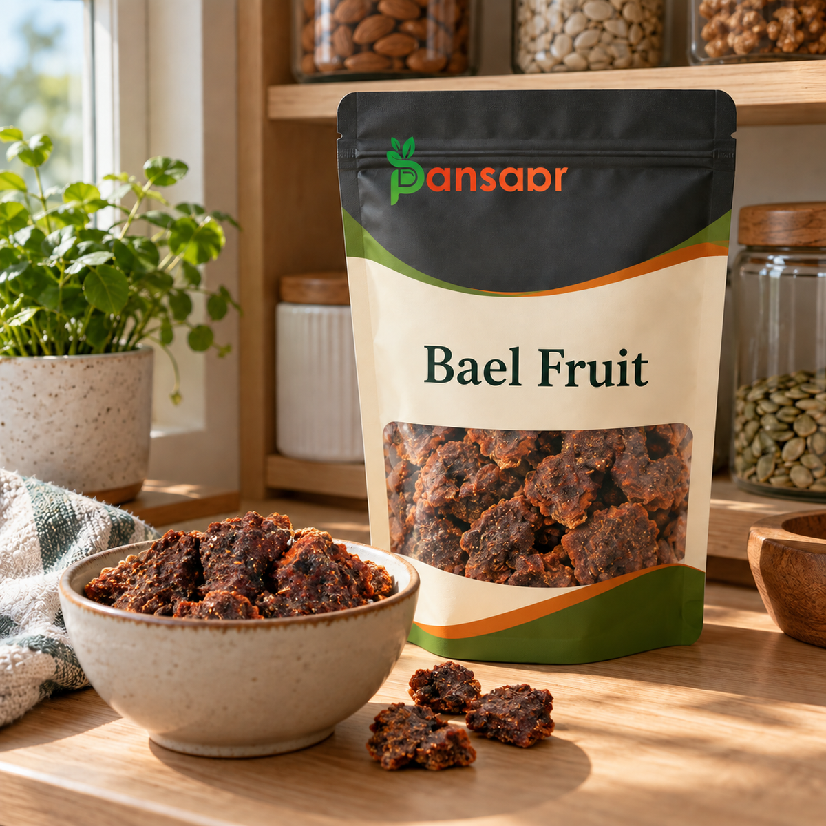 Bael Fruit (Bel Giri) بیل گری in Pansaar zipper pouch