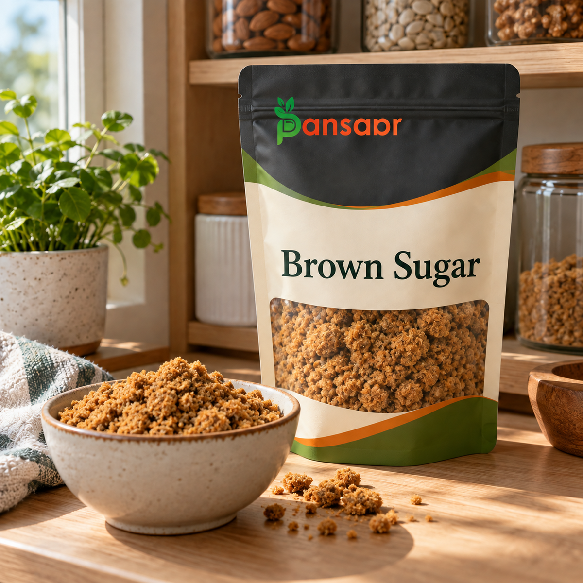 Brown Sugar (Surkh Shakar) سرخ شکر in Pansaar zipper pouch