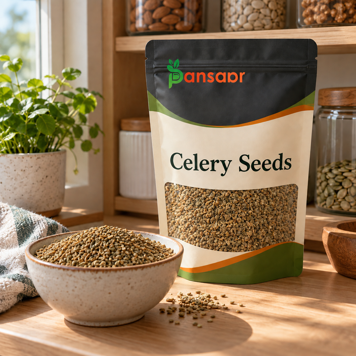 Celery Seeds (Tukhm-e-Qarfas) تخم قرفس in Pansaar zipper pouch