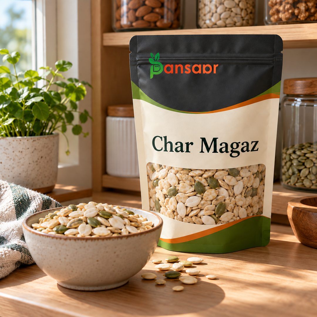 Char Magaz (Charoon Maghaz) چاروں مغز in Pansaar zipper pouch