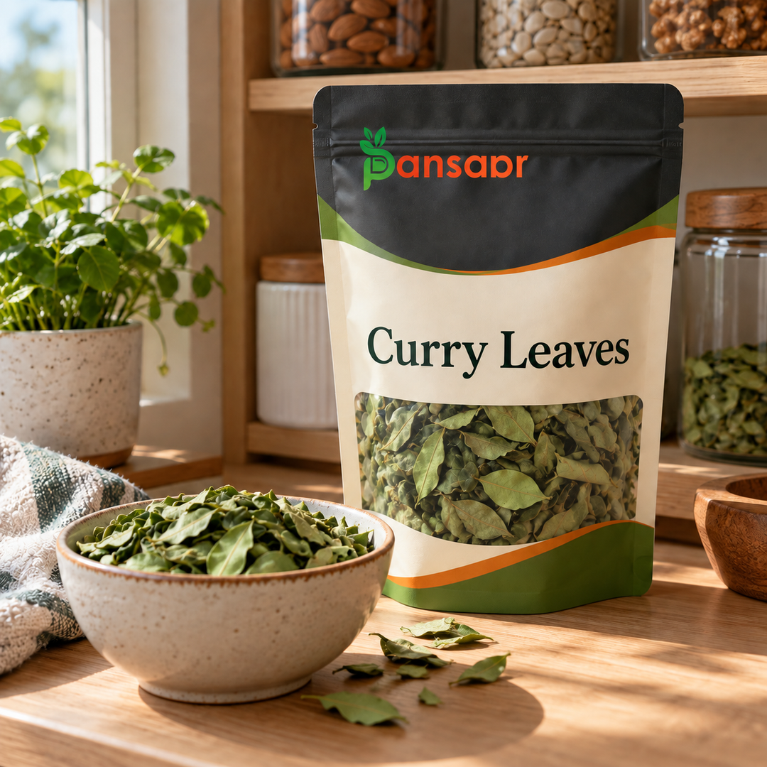 Curry Leaves (Barg-e-Kari, Barg-e-Kadi) برگ کڑی in Pansaar zipper pouch
