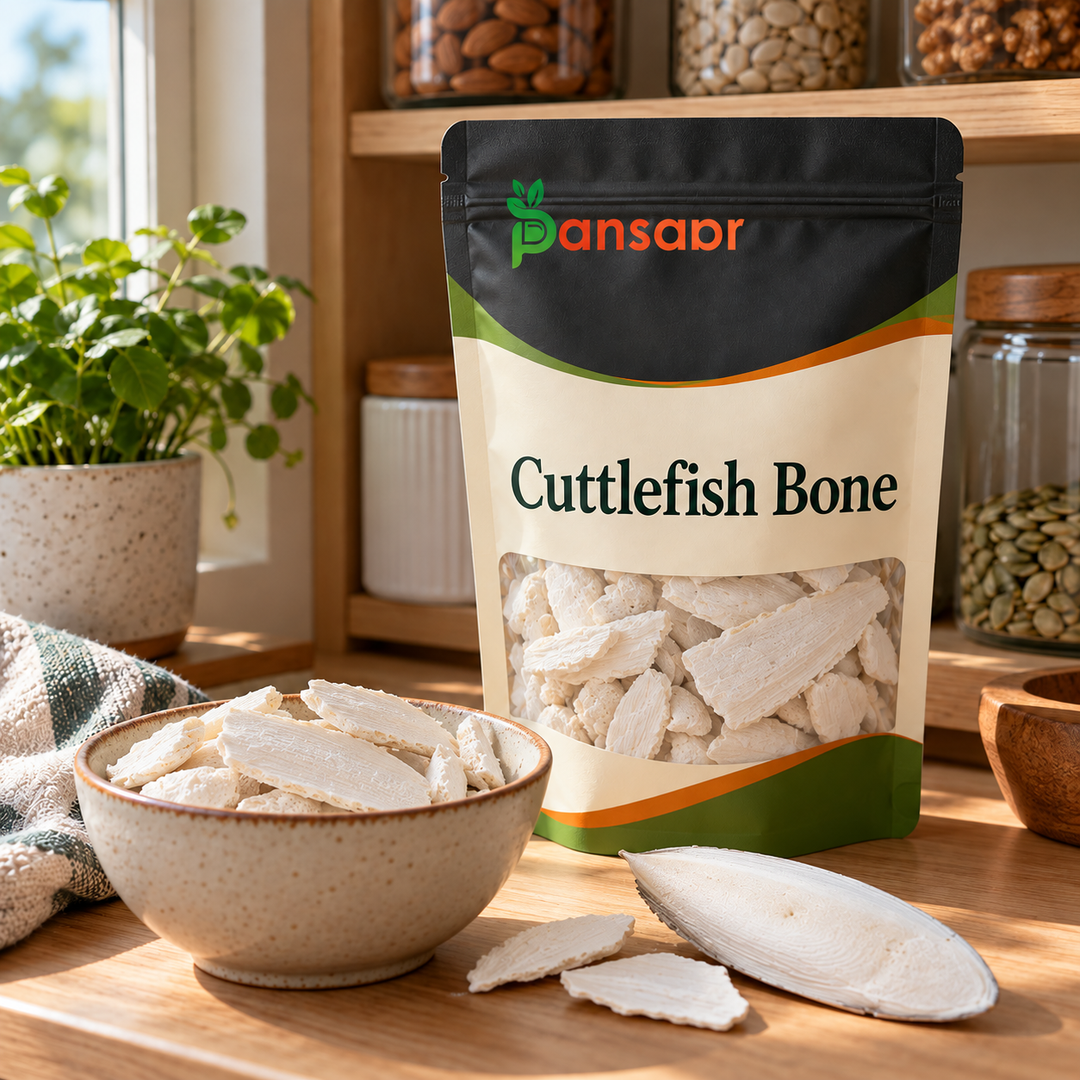 Cuttlefish Bone (Samandar Jhag) سمندر جھاگ in Pansaar zipper pouch