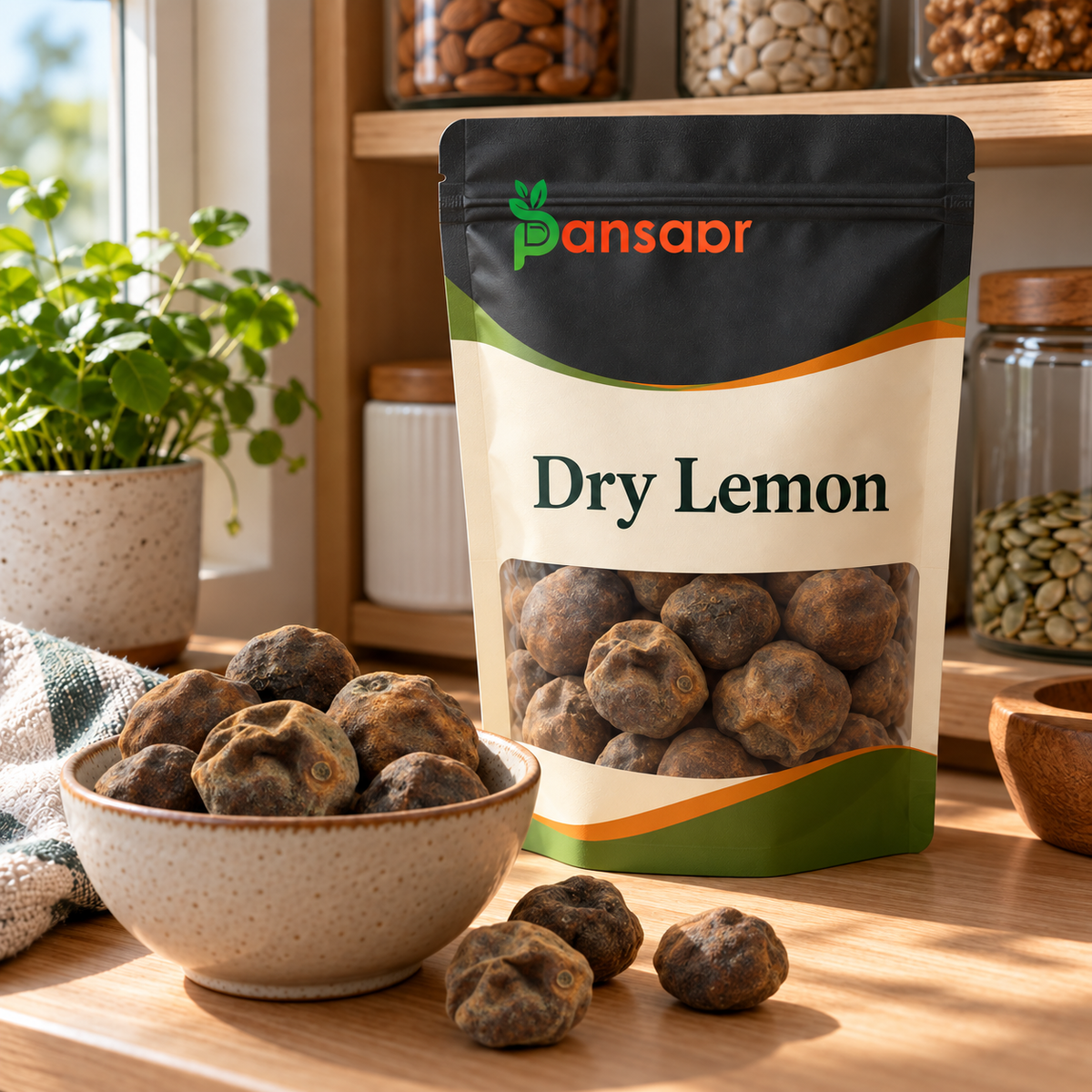 Dry Lemon (Leemon Khushk) لیموں خشک in Pansaar zipper pouch