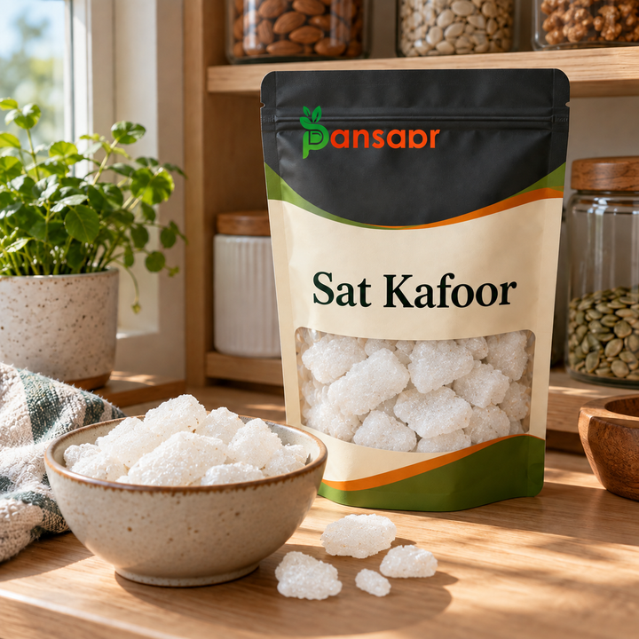 Extract Of Camphor (Sat Kafoor) ست کافور in Pansaar zipper pouch