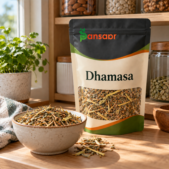 Fagonia (Dhamasa) دھماسہ in Pansaar zipper pouch