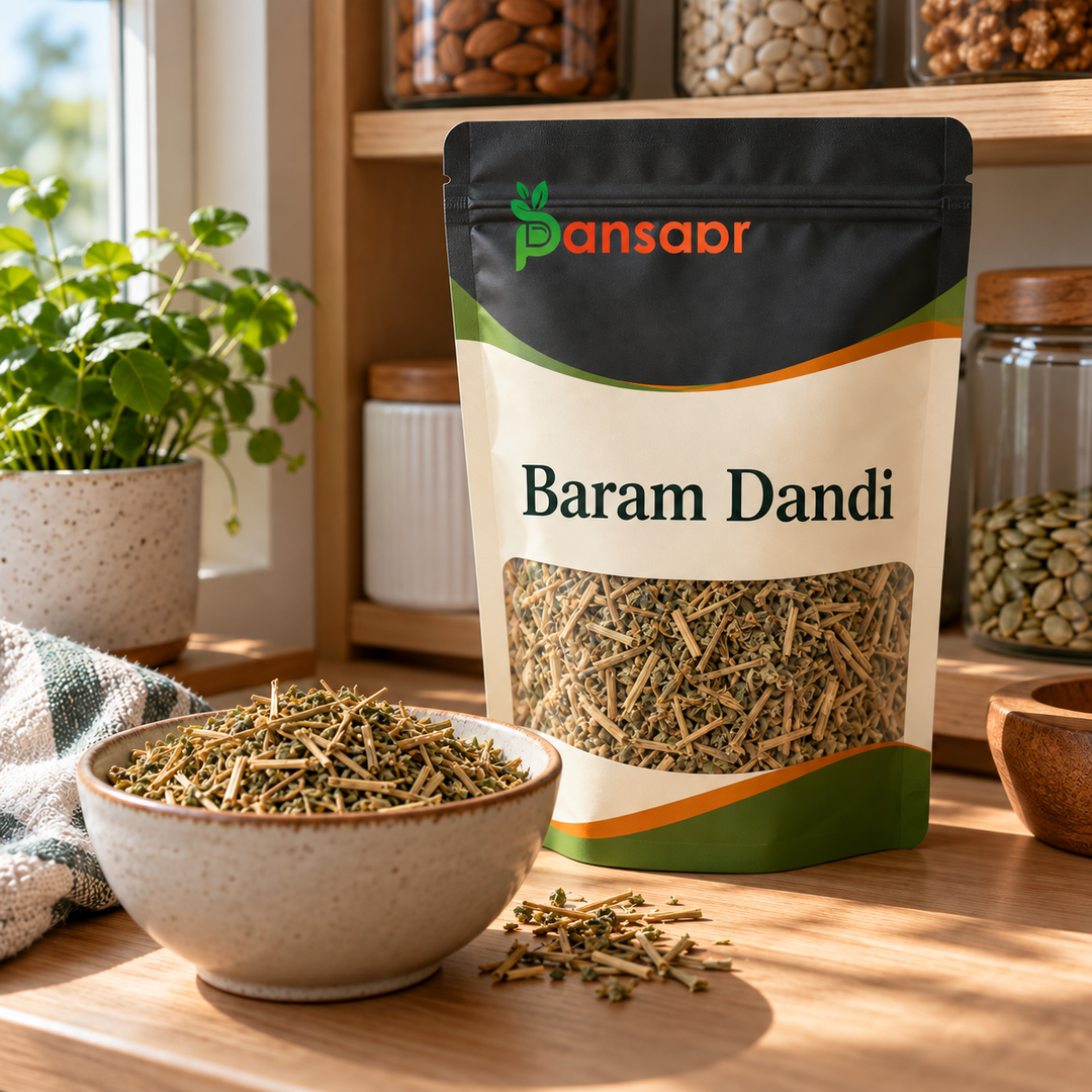 Globe Thistle (Baram Dandi) برم ڈنڈی in Pansaar zipper pouch