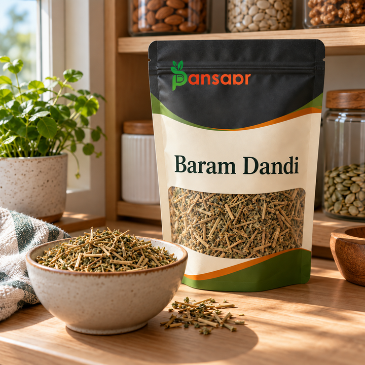 Globe Thistle (Baram Dandi) برم ڈنڈی in Pansaar zipper pouch