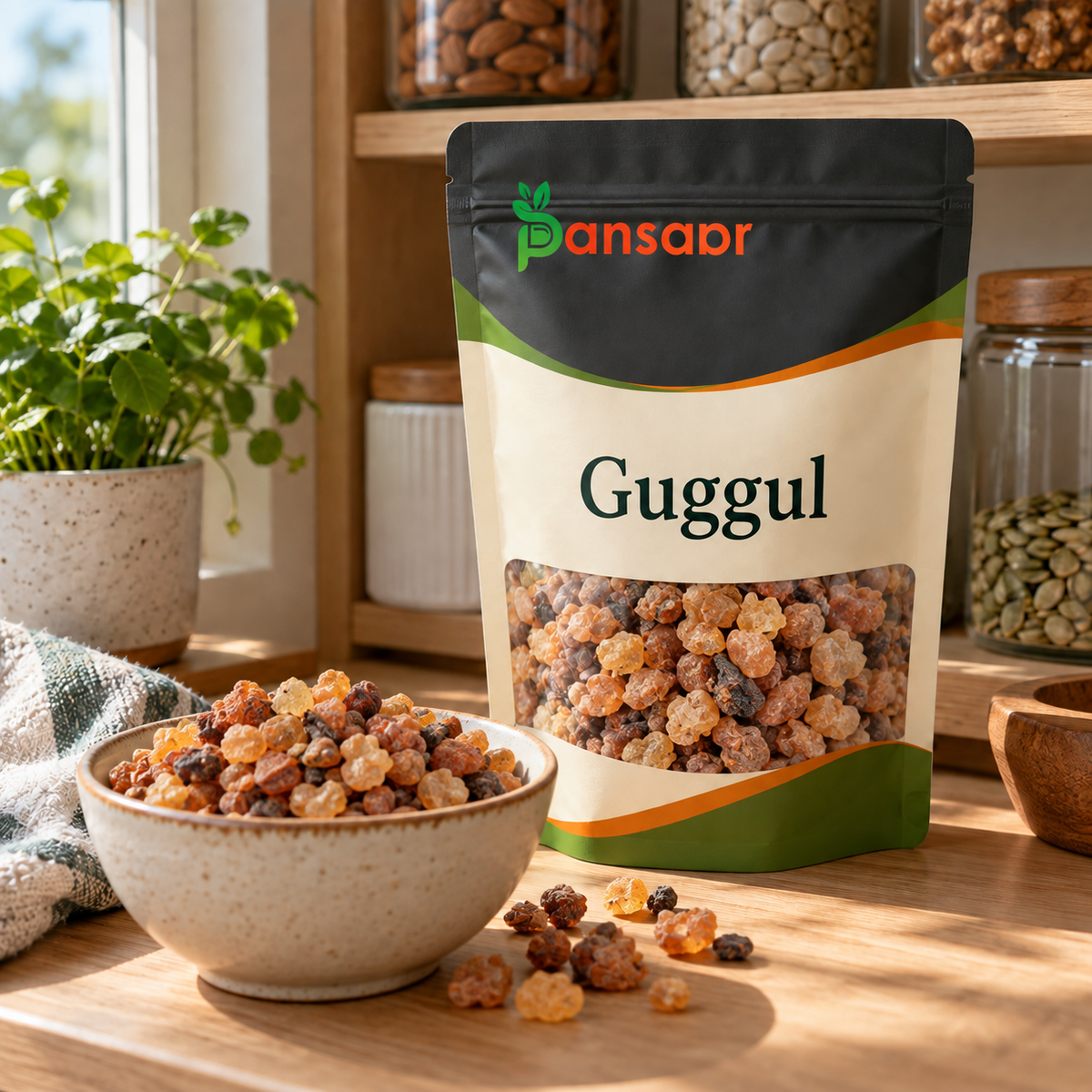 Guggul (Gugal) گوگل in Pansaar zipper pouch