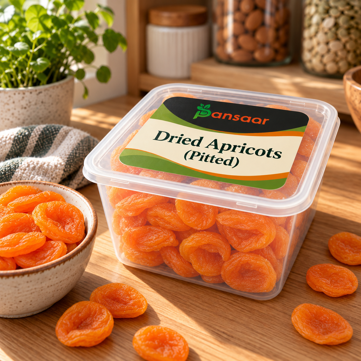 Dried Apricots (Pitted) in Pansaar box