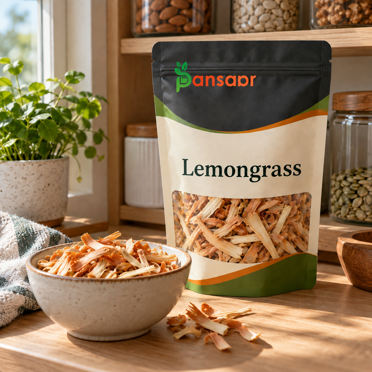 Lemon Grass- لیمون گراس in Pansaar zipper pouch