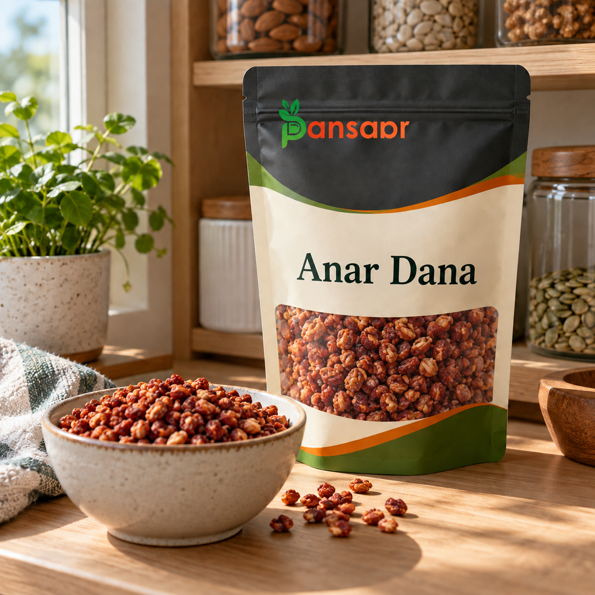 Annar Dana -  خشک انار دانا in Pansaar zipper pouch