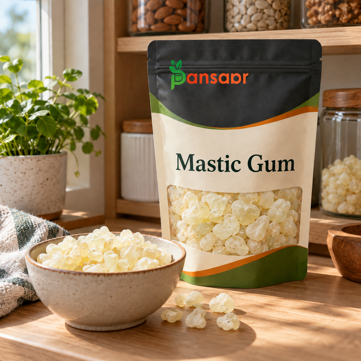 Mastic Gum - مصطگی رومی in Pansaar zipper pouch