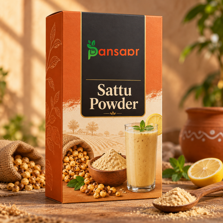 Pansaar Sattu Powder carton lifestyle 2